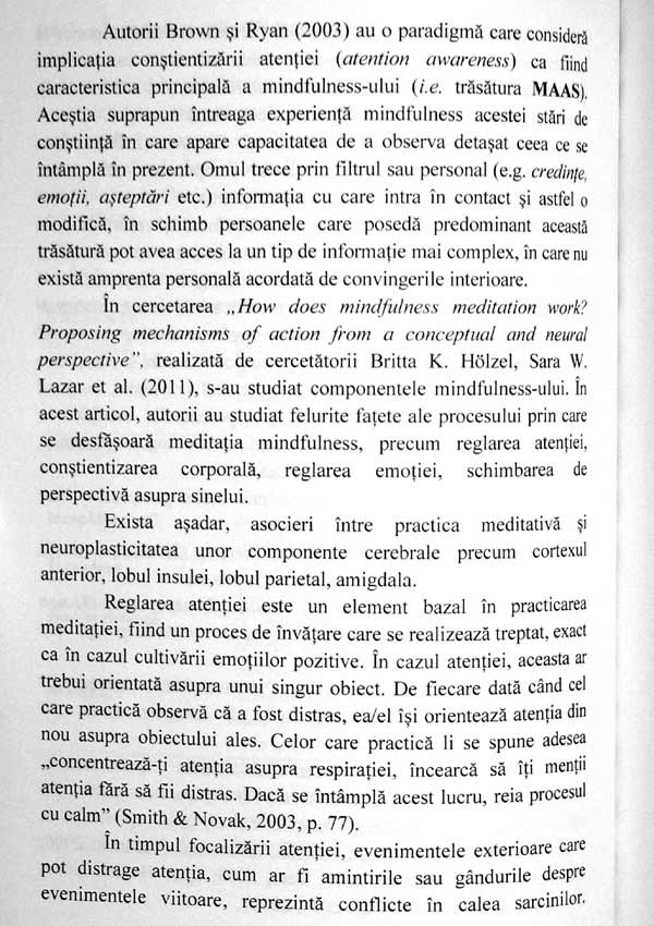 Mindfulness si optimizarea comportamentului profesional - Roxana F. Alecu