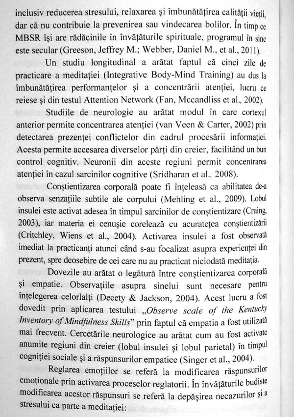 Mindfulness si optimizarea comportamentului profesional - Roxana F. Alecu