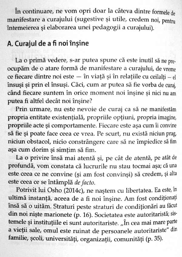 Introducere intr-o pedagogie a curajului - Gabriel Albu