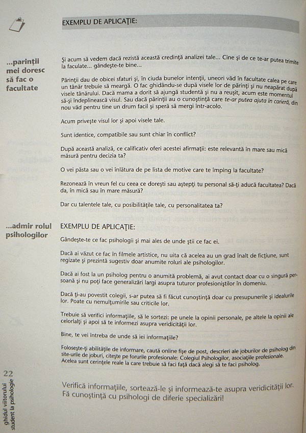 Ghidul viitorului student la psihologie. Ce trebuie sa stiu inainte sa aleg o facultate sau un program de master in psihologie - Ileana Costache