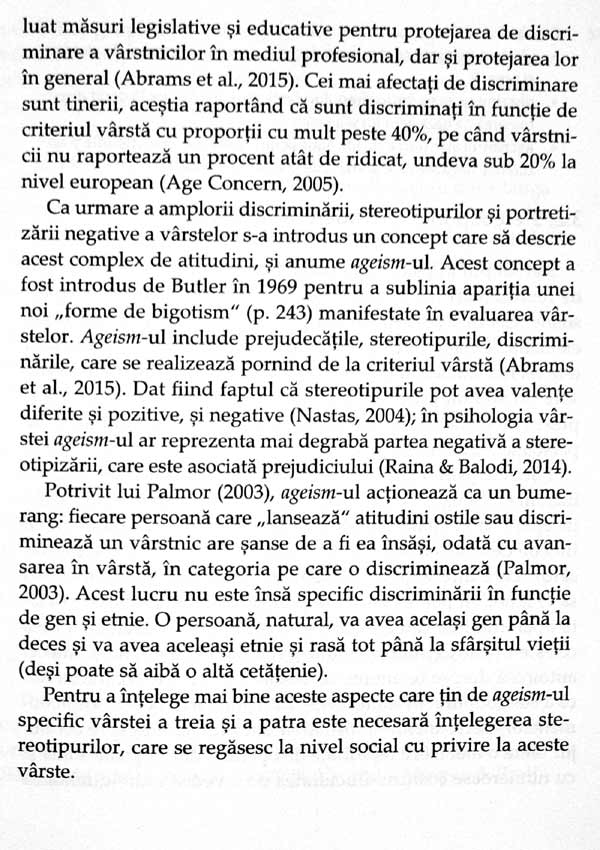 Psihologia varstei a treia si a patra - Gabriela-Maria Man