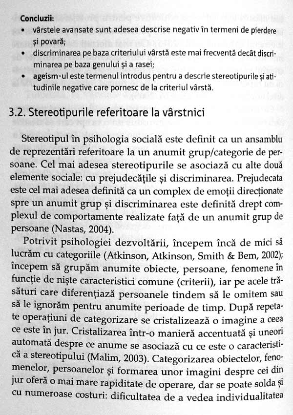 Psihologia varstei a treia si a patra - Gabriela-Maria Man