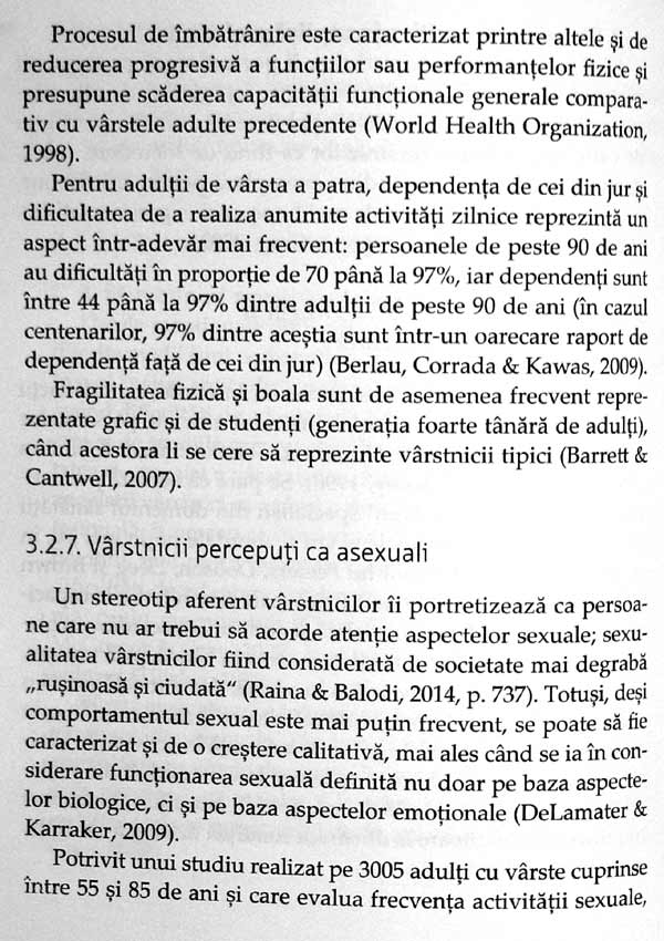 Psihologia varstei a treia si a patra - Gabriela-Maria Man