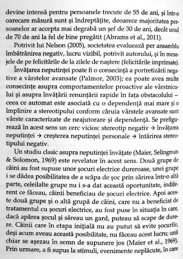Psihologia varstei a treia si a patra - Gabriela-Maria Man