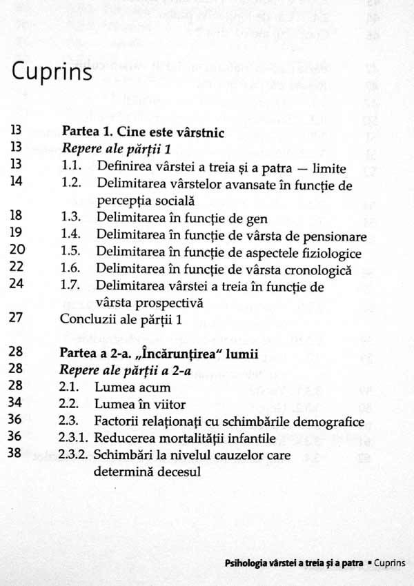 Psihologia varstei a treia si a patra - Gabriela-Maria Man