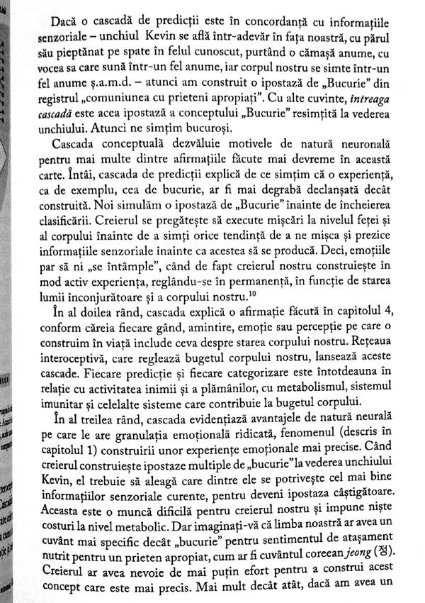 Cum iau nastere emotiile. Viata secreta a creierului - Lisa Feldman Barrett