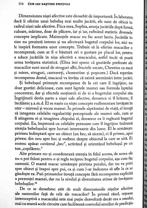 Cum iau nastere emotiile. Viata secreta a creierului - Lisa Feldman Barrett