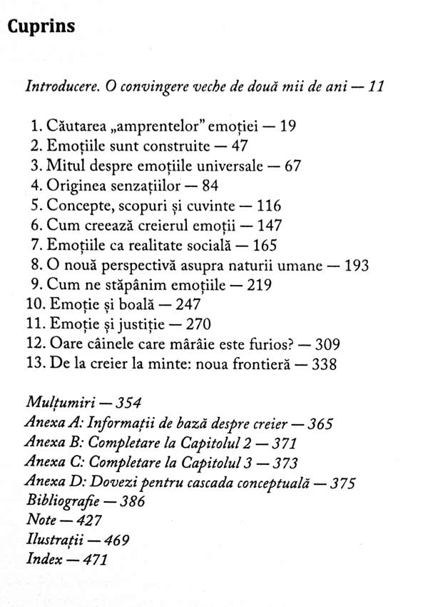 Cum iau nastere emotiile. Viata secreta a creierului - Lisa Feldman Barrett