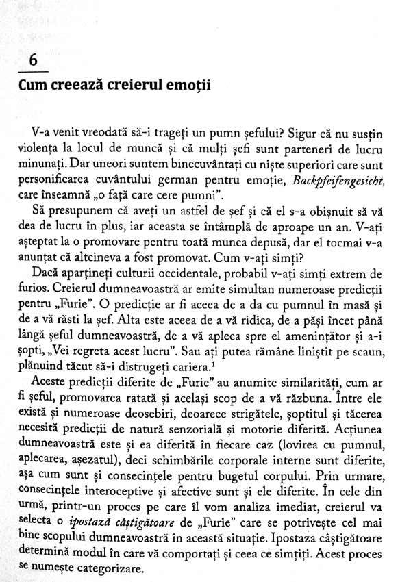 Cum iau nastere emotiile. Viata secreta a creierului - Lisa Feldman Barrett