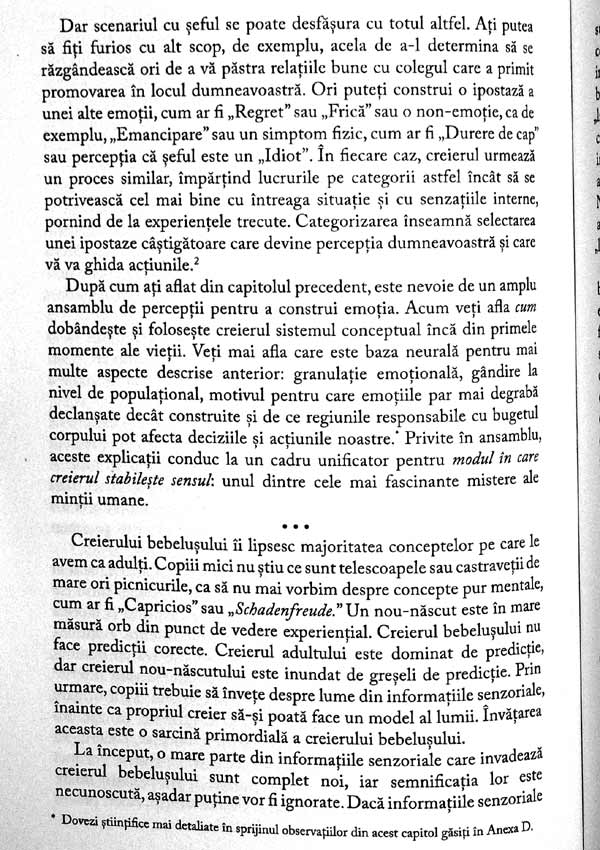 Cum iau nastere emotiile. Viata secreta a creierului - Lisa Feldman Barrett