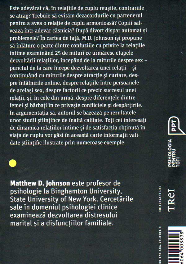 Mari mituri despre relatiile intime. Intalniri amoroase, sex si mariaj - Matthew D. Johnson
