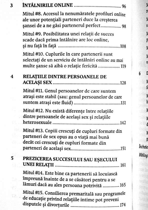Mari mituri despre relatiile intime. Intalniri amoroase, sex si mariaj - Matthew D. Johnson