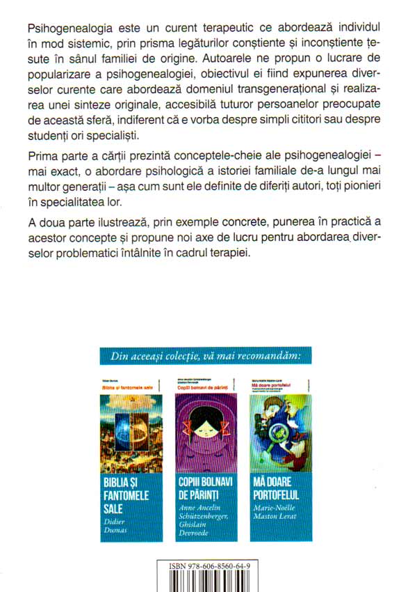 Psihogenealogia pentru toti. Conceptele-cheie si principalele curente din psihogenealogie - Isabelle de Roux
