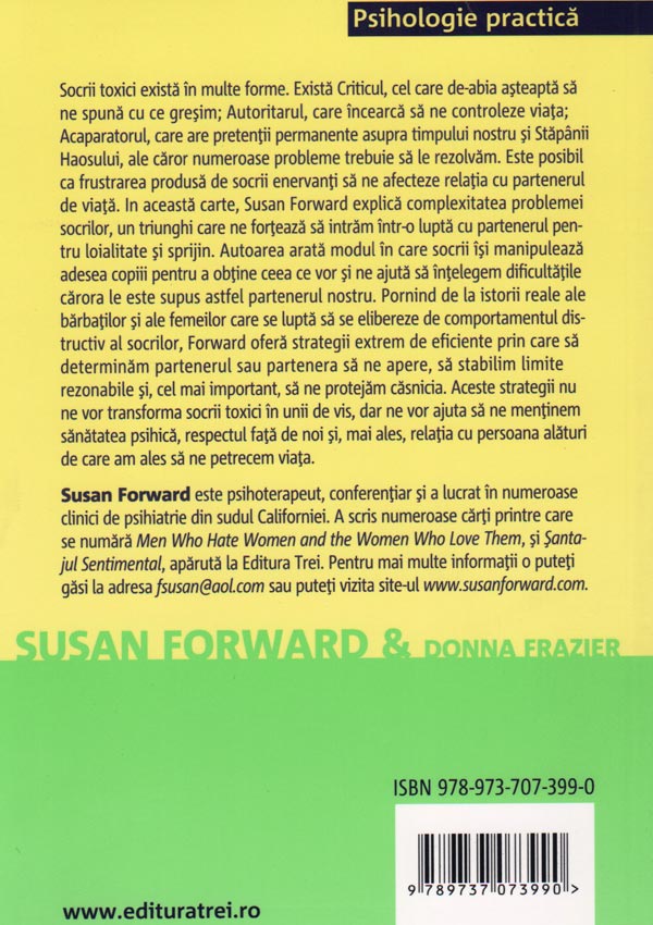 Socrii toxici. Strategii pentru protejarea casatoriei - Susan Forward
