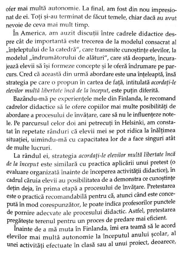 Sa predam ca in Finlanda. 33 de strategii simple pentru lectii pline de buna-dispozitie - Timothy D. Walker