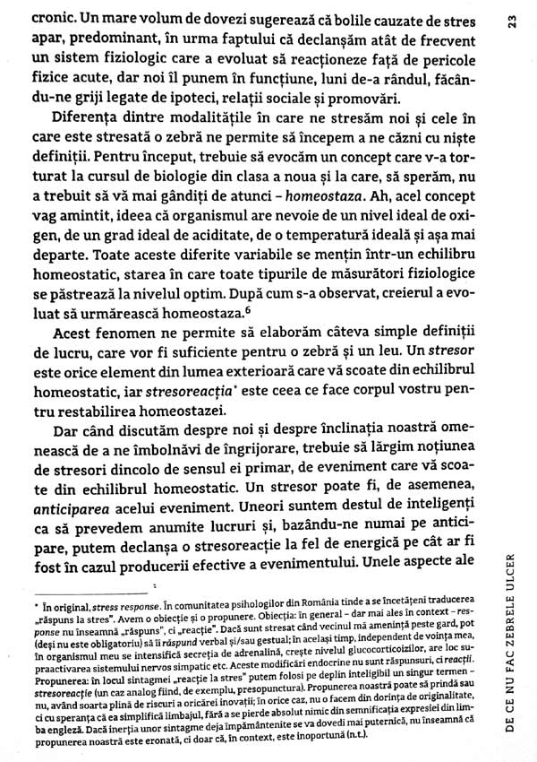 De ce nu fac zebrele ulcer? - Robert M. Sapolsky