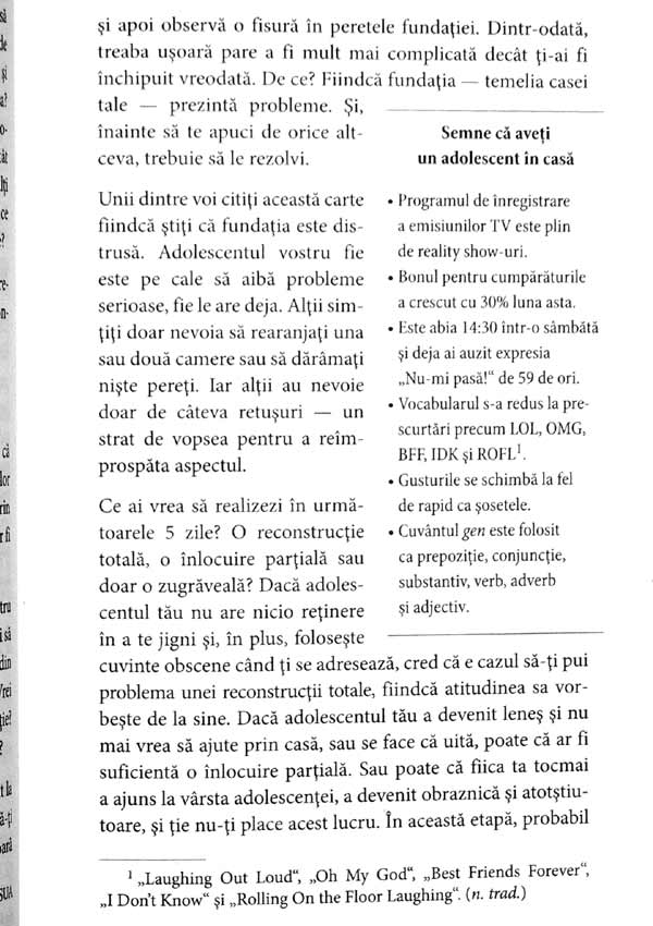 Cum sa-ti schimbi adolescentul pana vineri. De la obraznic si capricios, la respectuos si responsabil in 5 zile - Kevin Leman