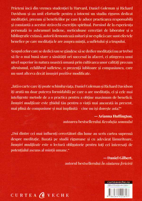 Insusiri modificate. Stiinta si arta meditatiei - Daniel Goleman