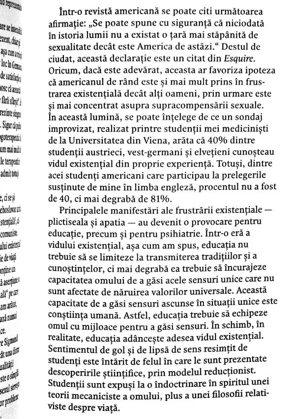 Vointa de sens. Fundamente si aplicatii ale logoterapiei - Viktor Frankl