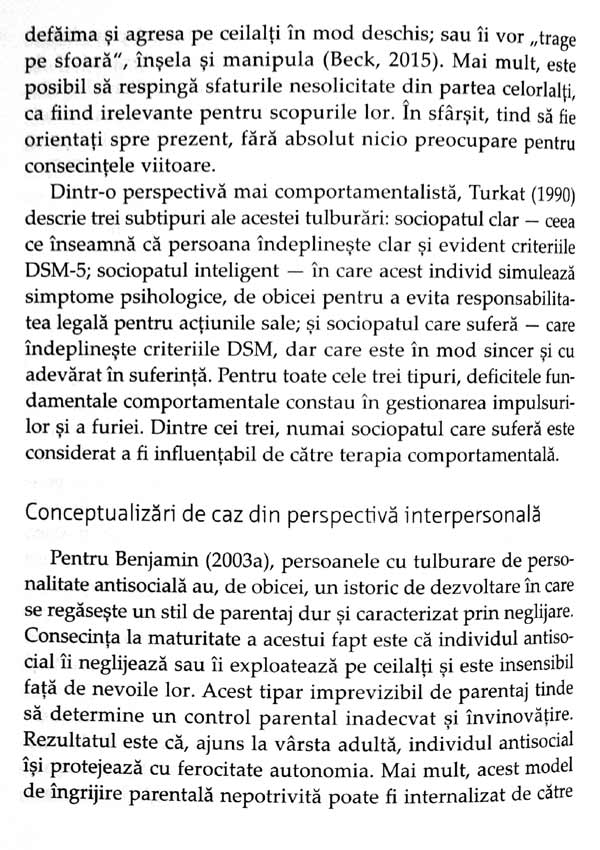 Tulburarile de personalitate din DSM-5. Evaluare, conceptualizare de caz si tratament - Len Sperry