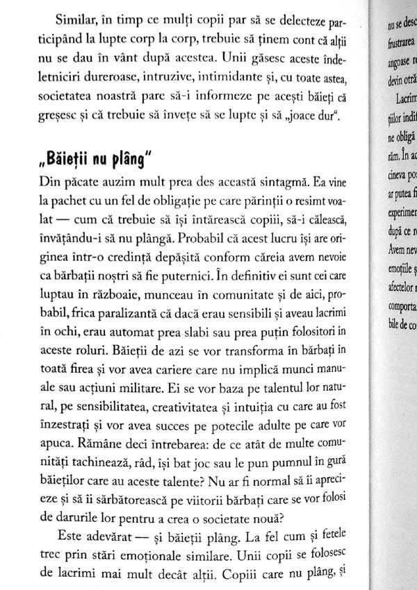 Baietii sensibili: cum sa devina mai puternici - Betsy de Thierry