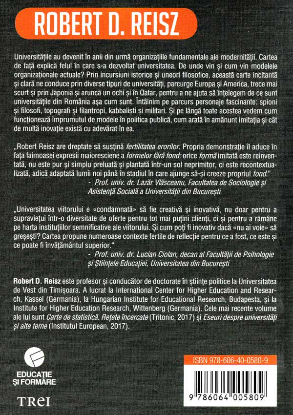 Despre fertilitatea erorilor. Imitatie si inovatie in invatamantul superior - Robert D. Reisz