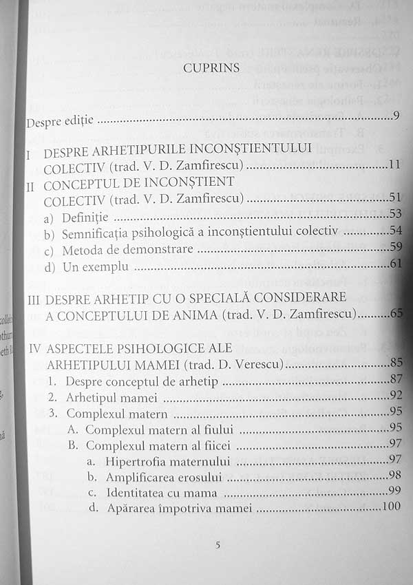 Arhetipurile si inconstientul colectiv. Opere complete (vol. 1) - Carl Gustav Jung
