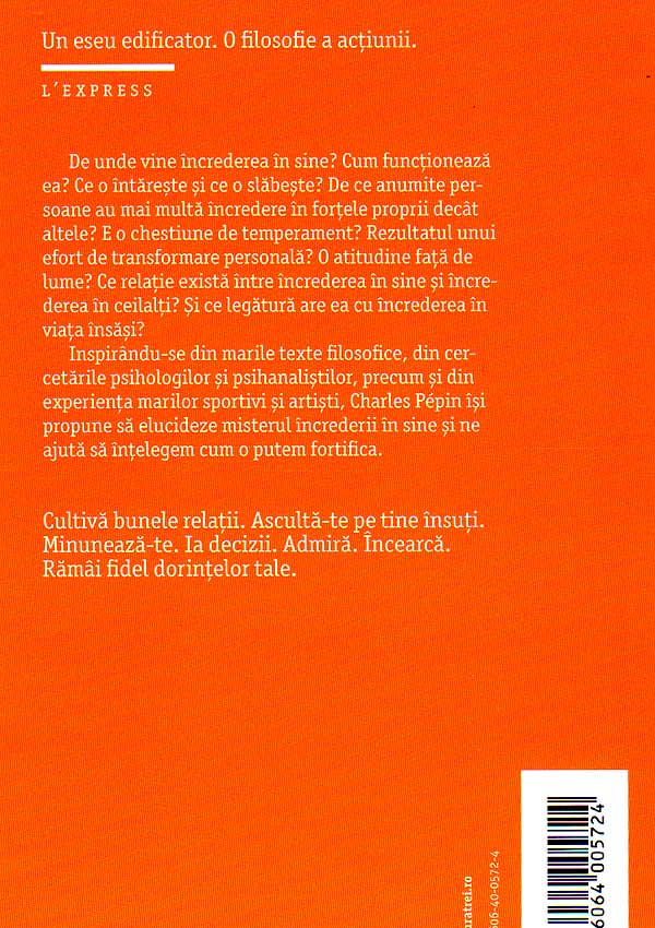 Increderea in sine. O filosofie - Charles Pepin