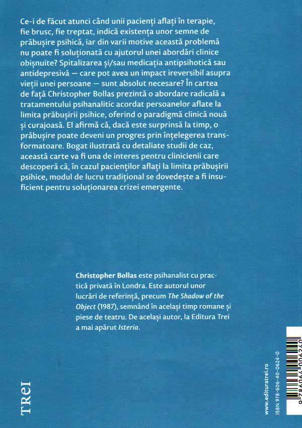 Prinde-i inainte de a cadea. Noi abordari in tratamentul prabusirii psihice - Christopher Bollas