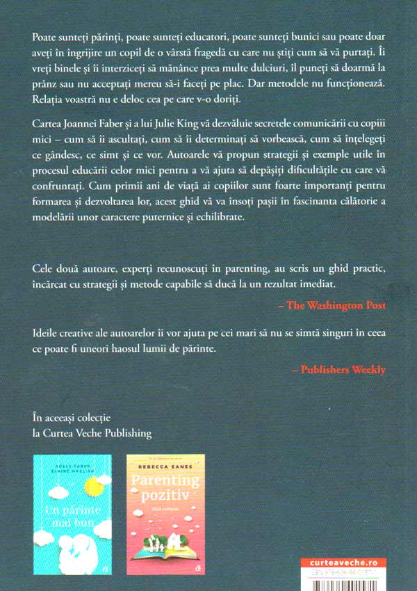 Cum sa le vorbim copiilor astfel incat sa ne asculte - Joanna Faber