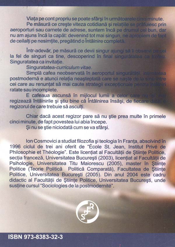 Cinci minute la o cafea. Eseu despre intimitatea postmoderna - Ion Cosmovici