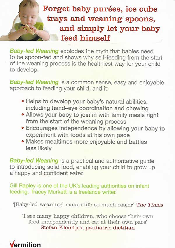 Baby-led Weaning. Helping your baby to love food - Gill Rapley