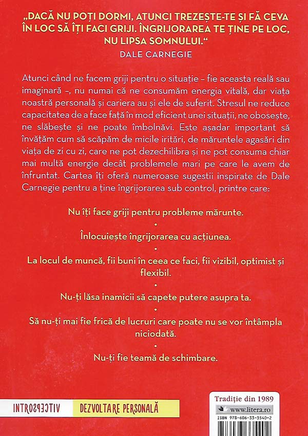 Cum sa invingi grijile si stresul - Dale Carnegie