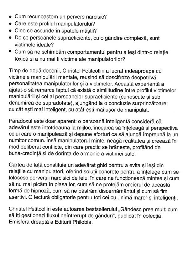 Cu cat sunt mai inteligent, cu atat sunt mai usor de manipulat - Christel Petitcollin