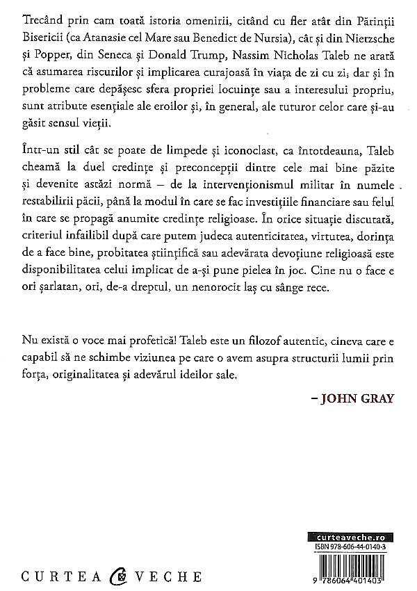 Cand pielea ta e in joc. Asimetrii ascunse in viata de zi cu zi - Nassim Nicolas Taleb