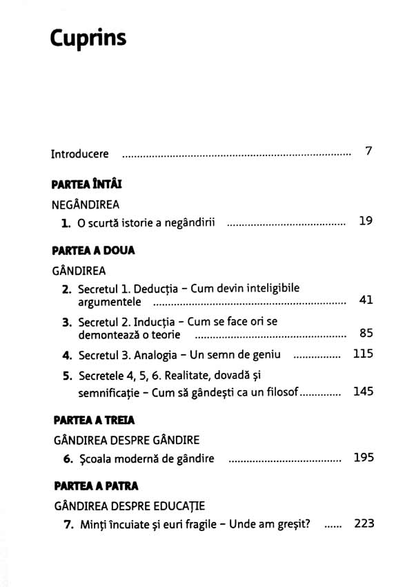 Cele sase secrete ale inteligentei. De ce educatia moderna nu ne invata sa gandim cu propria minte - Craig Adams