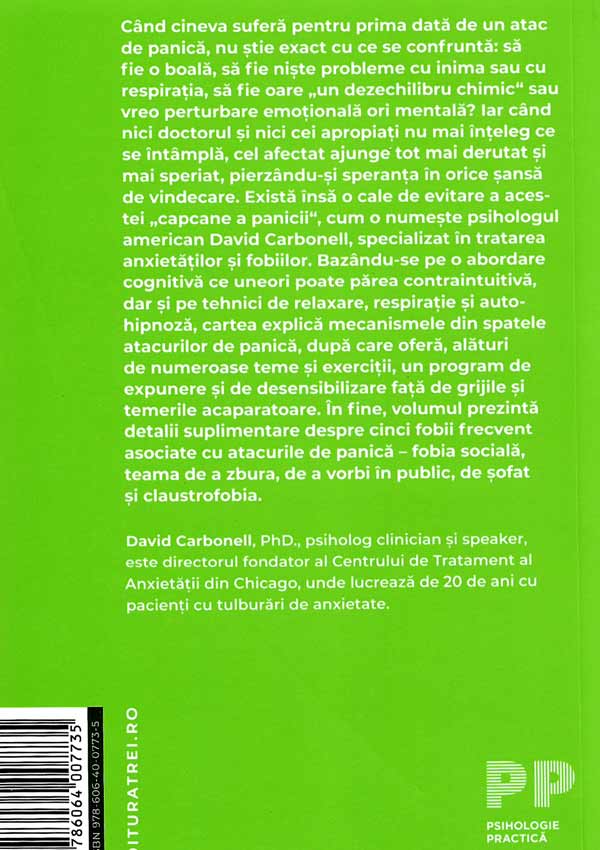 Atacurile de panica. Un program pentru a evita capcanele panicii - David Carbonell