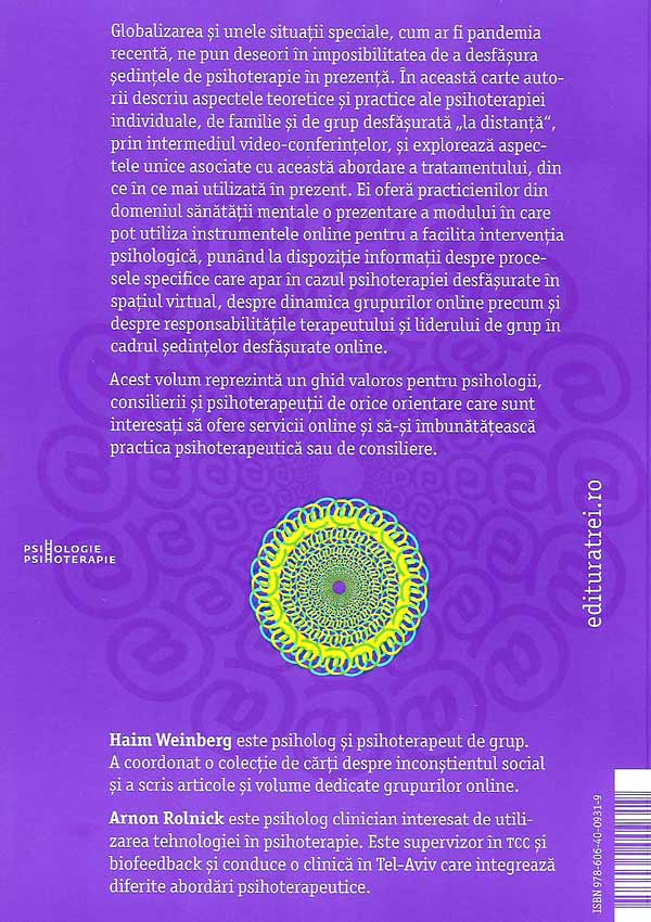 Psihoterapia online. Teorie si practica - Haim Weinberg