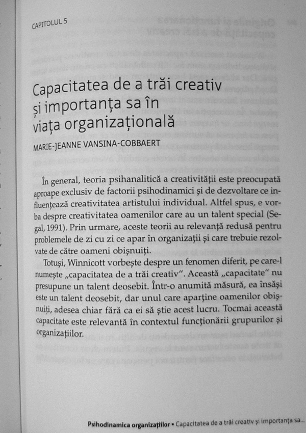 Psihodinamica organizatiilor. De la intelegere la conducere - Leopold S. Vansina