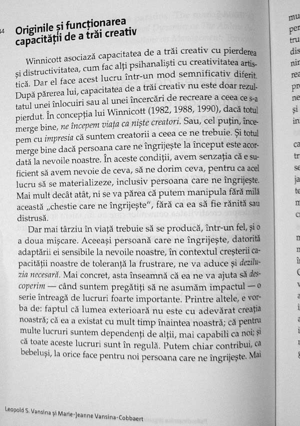 Psihodinamica organizatiilor. De la intelegere la conducere - Leopold S. Vansina