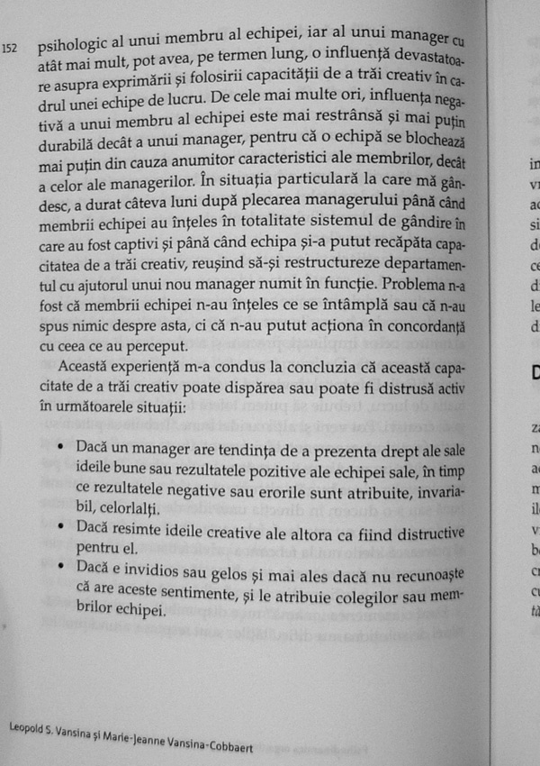 Psihodinamica organizatiilor. De la intelegere la conducere - Leopold S. Vansina