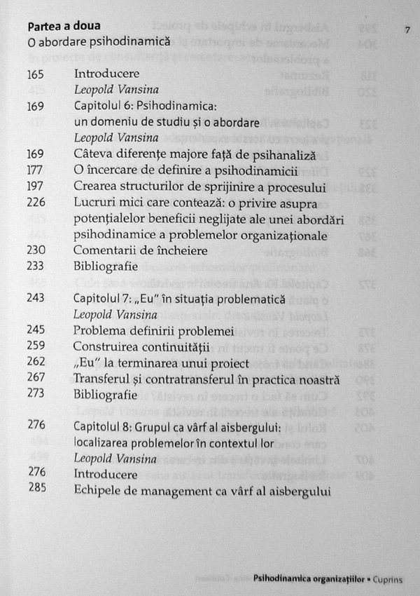Psihodinamica organizatiilor. De la intelegere la conducere - Leopold S. Vansina
