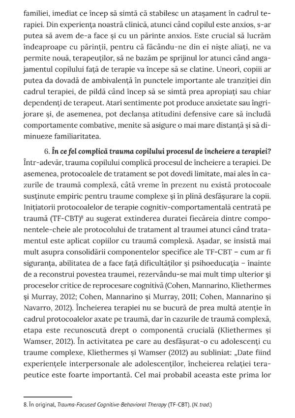 Incheierea terapiei copiilor. Provocari, probleme si solutii - Eliana Gil
