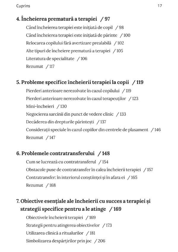 Incheierea terapiei copiilor. Provocari, probleme si solutii - Eliana Gil