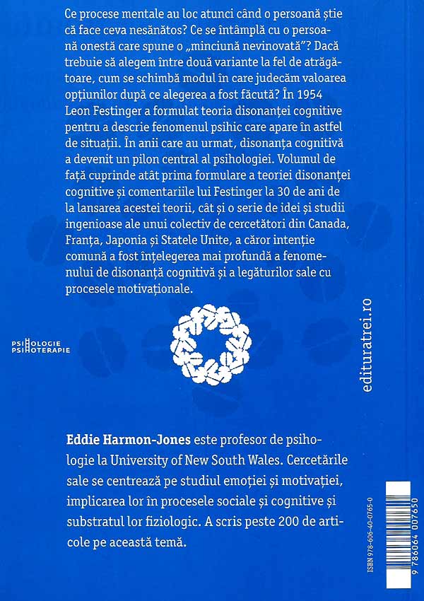 Disonanta cognitiva. Noi perspective asupra unei teorii fundamentale pentru psihologie - Eddie Harmon-Jones