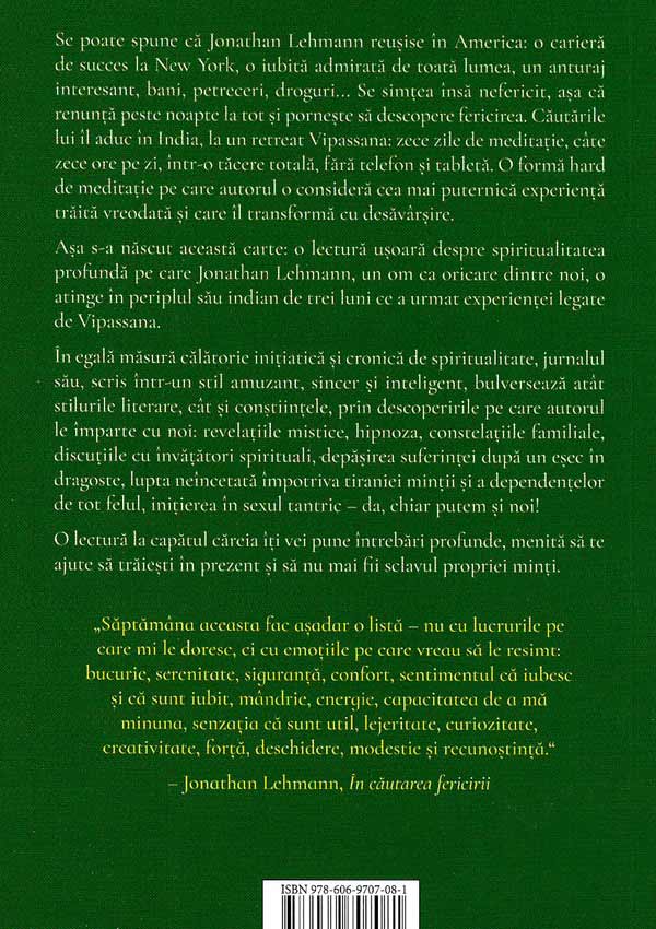 In cautarea fericirii - Jonathan Lehmann