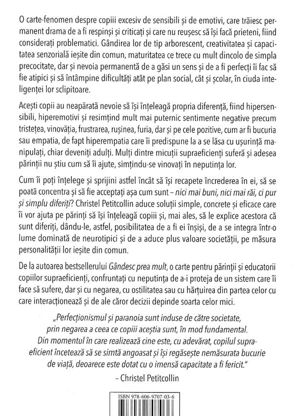 Copilul meu gandeste prea mult. Transforma-i diferenta in forta! - Christel Petitcollin