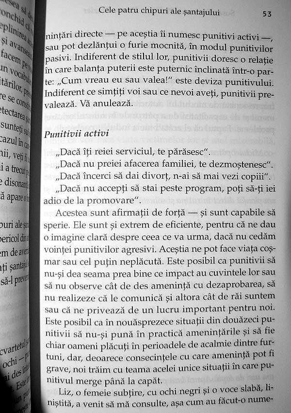 Santajul sentimental. Cum sa te aperi cand alti oameni folosesc frica, obligatia si vina ca sa te manipuleze - Susan Forward