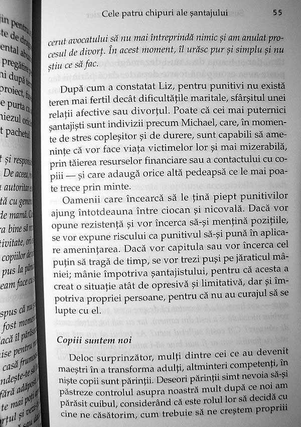 Santajul sentimental. Cum sa te aperi cand alti oameni folosesc frica, obligatia si vina ca sa te manipuleze - Susan Forward