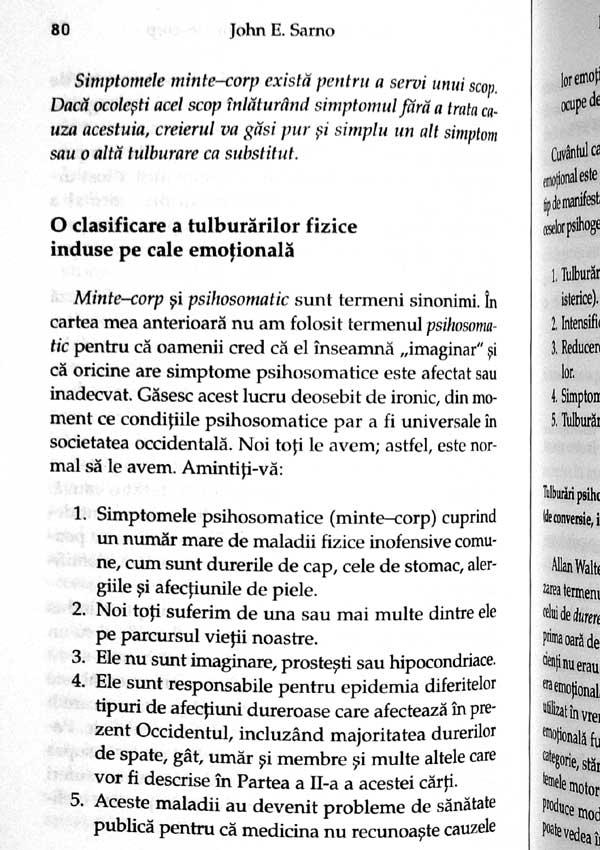 Reteta pentru minte si corp. Cum sa vindeci durerile trupului - John E. Sarno